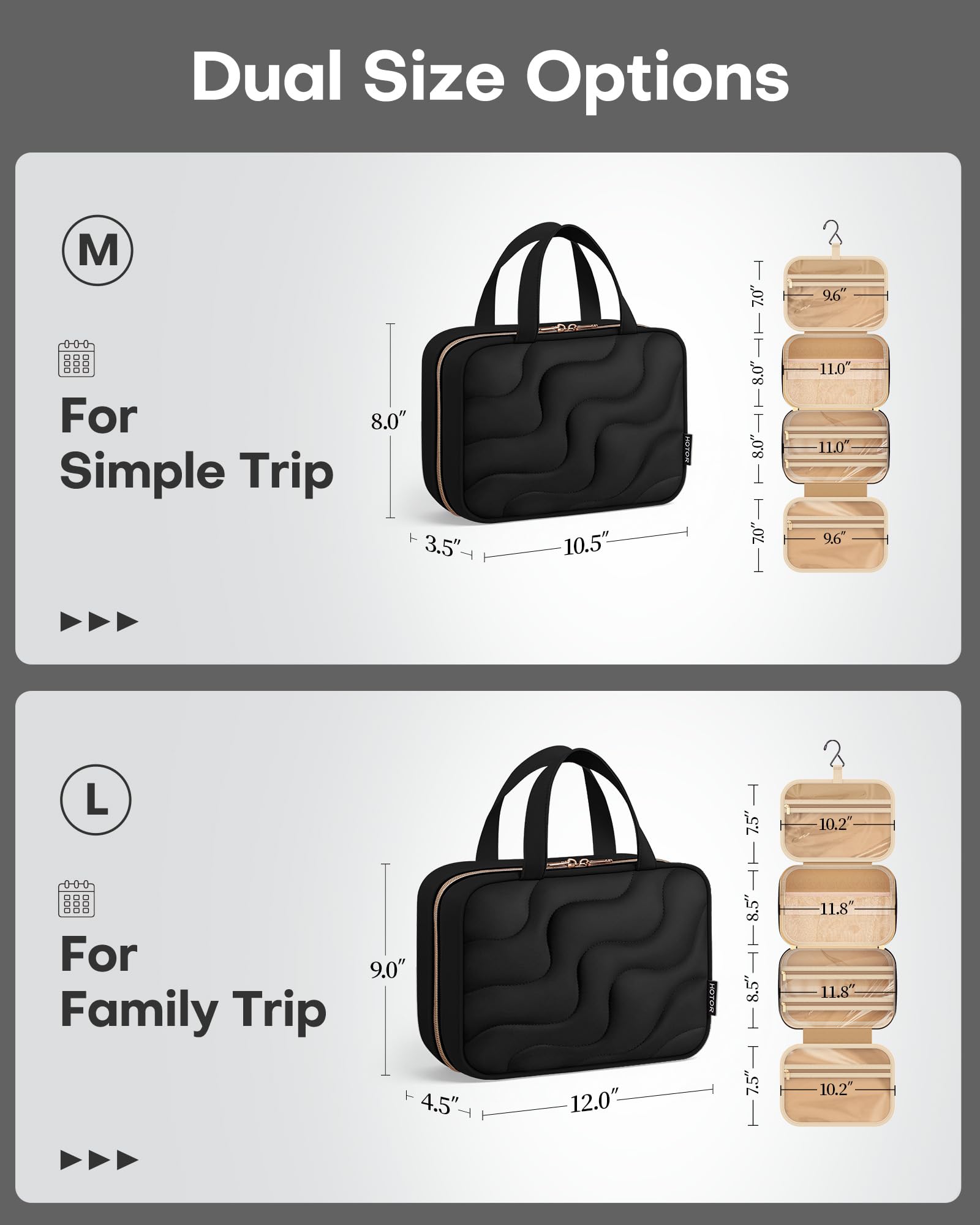 HOTOR sturdy grab handle boosts portability for travel and gym.