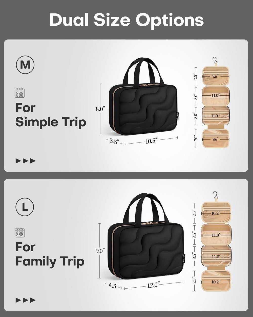 HOTOR sturdy grab handle boosts portability for travel and gym.