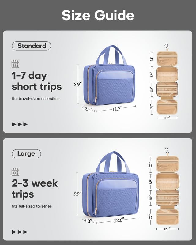 HOTOR toiletry bag outer pocket for quick-access essentials