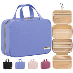 HOTOR Travel Toiletry Bag main compartment opened wide for organized packing and quick access.