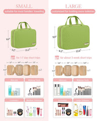 HOTOR travel toiletry bag metal hook for hanging in any bathroom