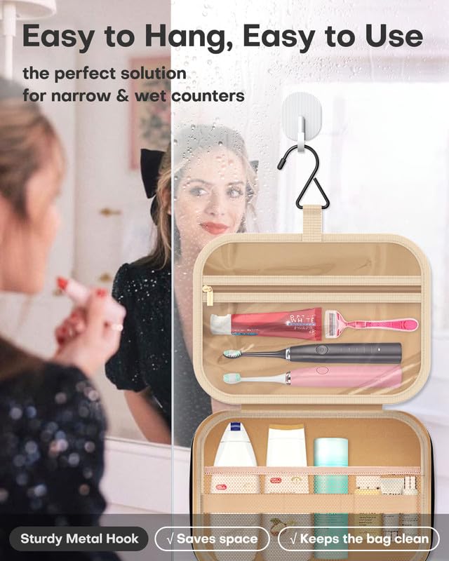 HOTOR travel toiletry bag multi compartments organized for makeup and skincare