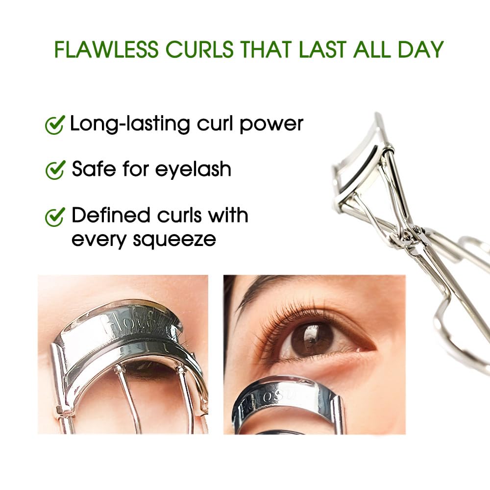 Hotosu travel-friendly lash curler fits neatly in a cosmetic bag.