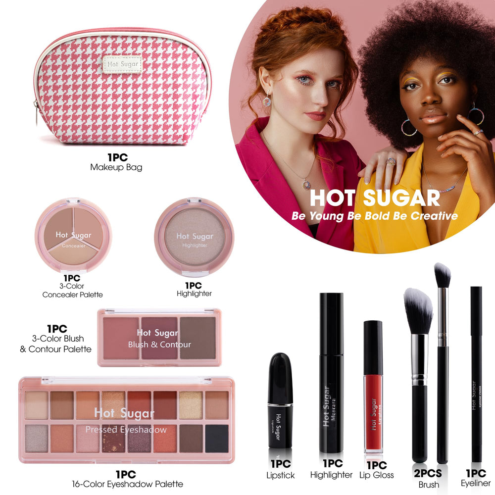 Hot Sugar all-in-one eyeshadow palette pink for versatile looks