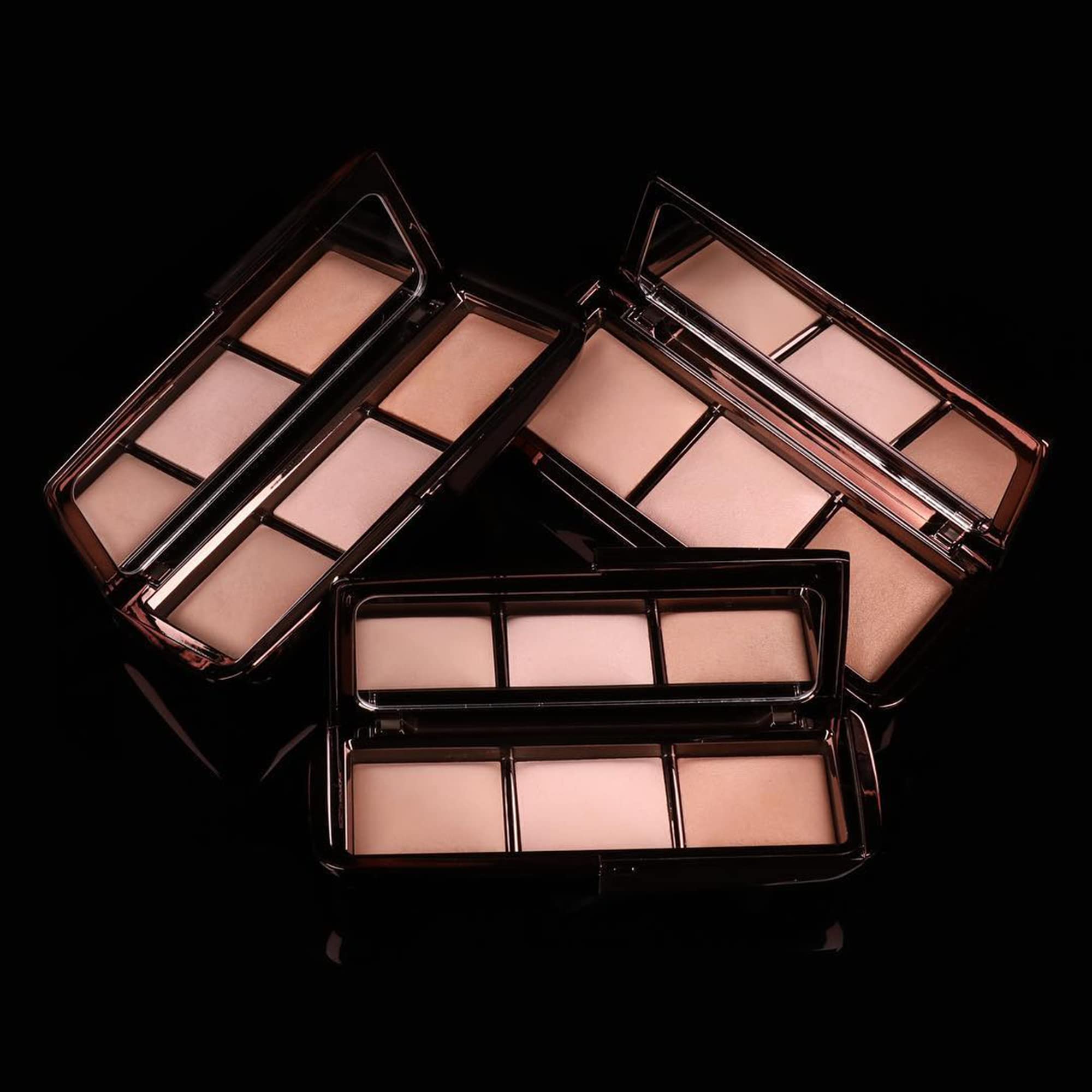 Hourglass Ambient Lighting Palette swatches illustrate universal glow across skin tones