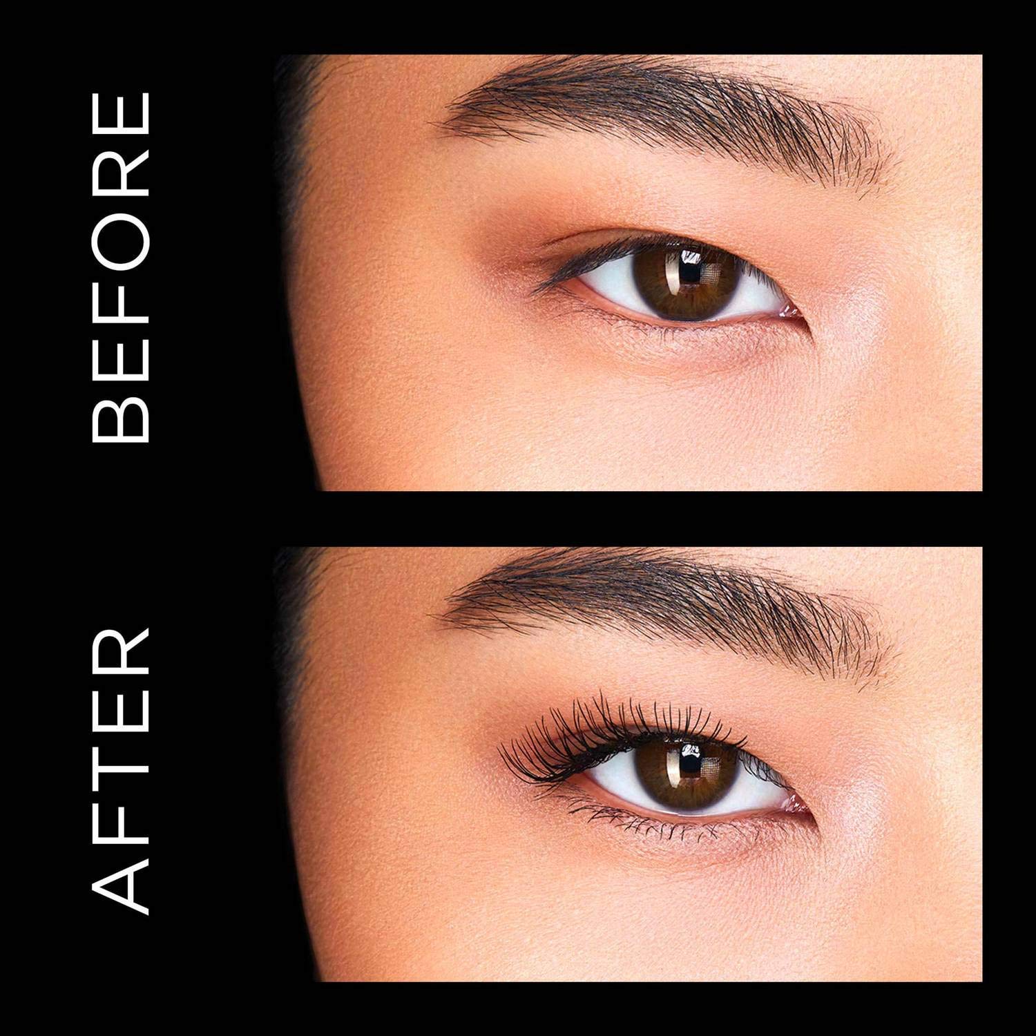 Hourglass Caution Extreme Lash Mascara brush close-up reveals the 4D Amplifier design