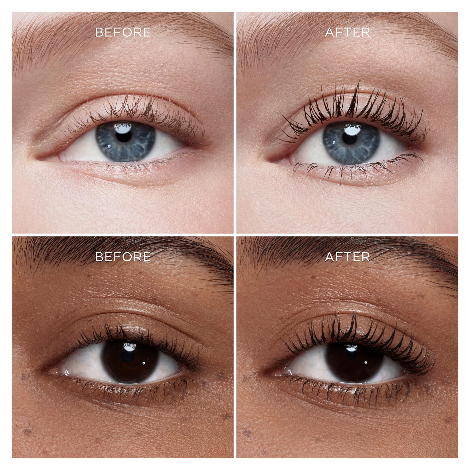 Hourglass Unlocked tubing mascara wraps lashes to prevent flaking and fallout.