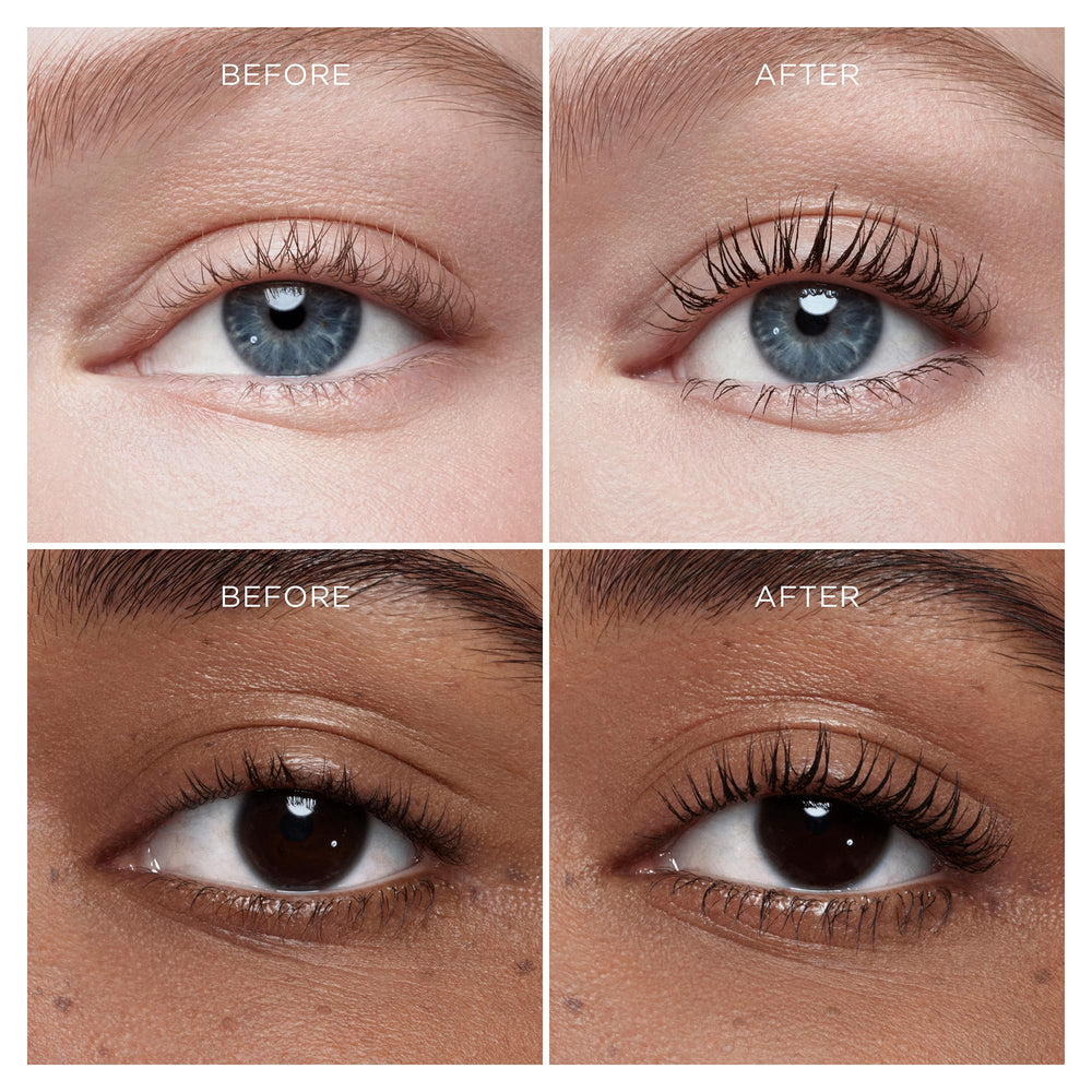 Hourglass Unlocked tubing mascara wraps lashes to prevent flaking and fallout.