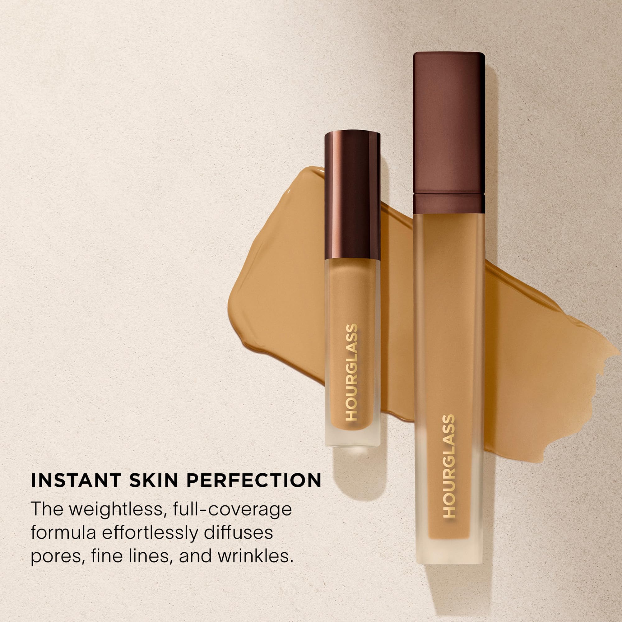 Hourglass Vanish Airbrush Concealer true skin shade range for seamless match.