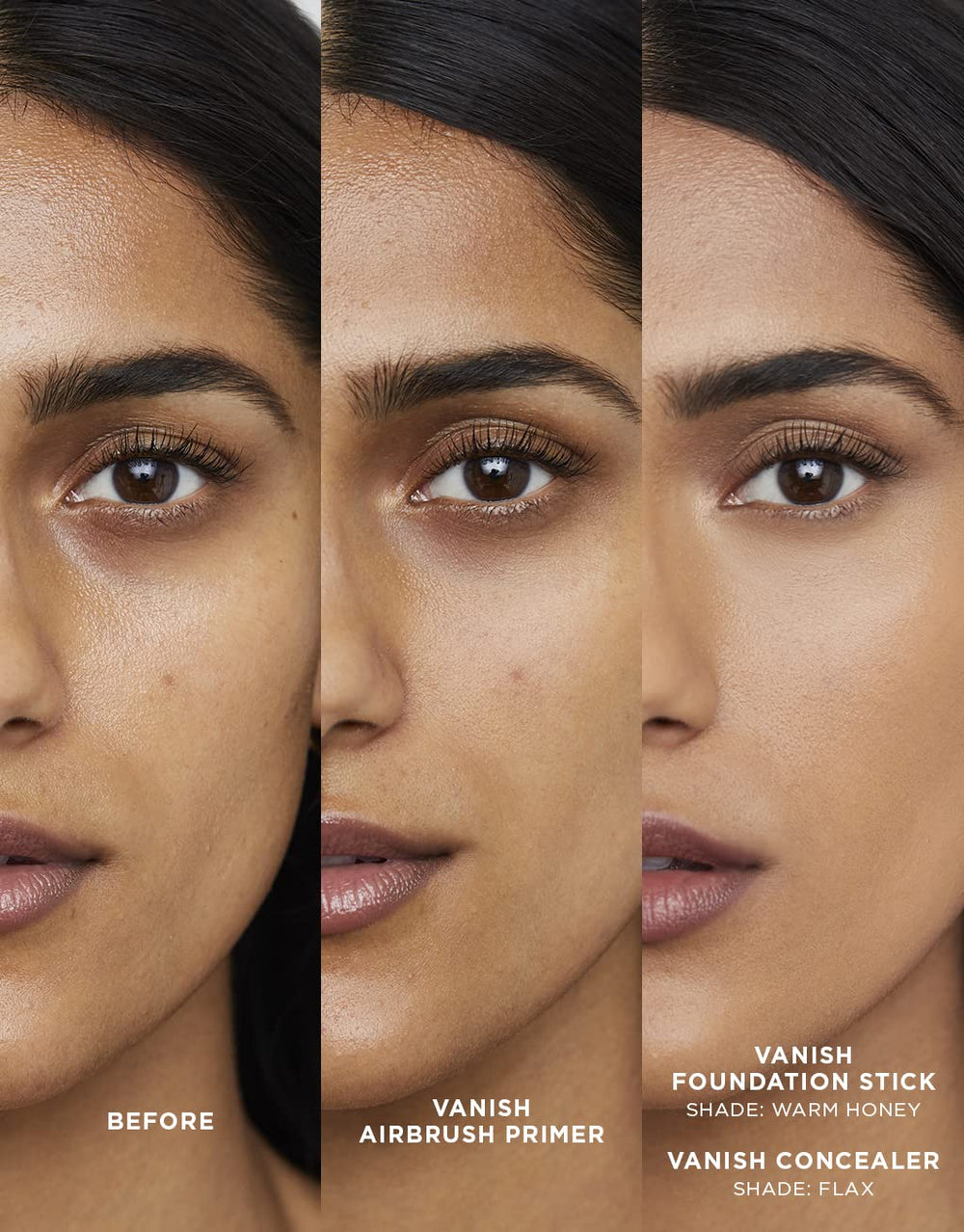 Hourglass Vanish Airbrush Primer bottle close-up highlights sleek design and premium feel