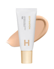 Hourglass Veil Hydrating Skin Tint bottle close-up for dewy glow and hydration.