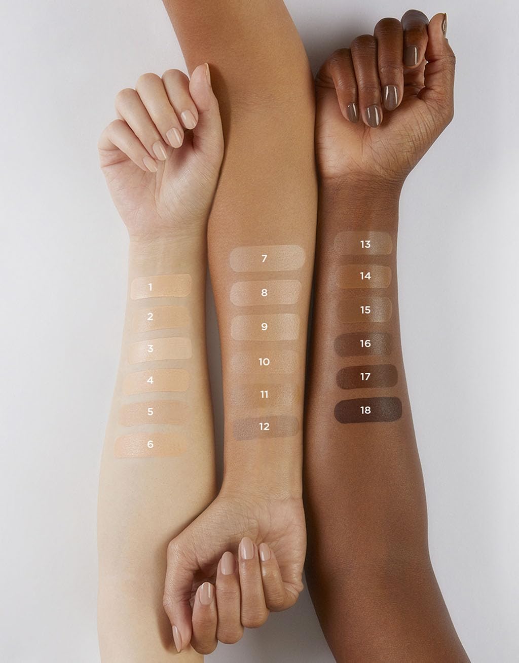 Hourglass Veil Hydrating Skin Tint closeup highlights luminous, hydrated skin finish.