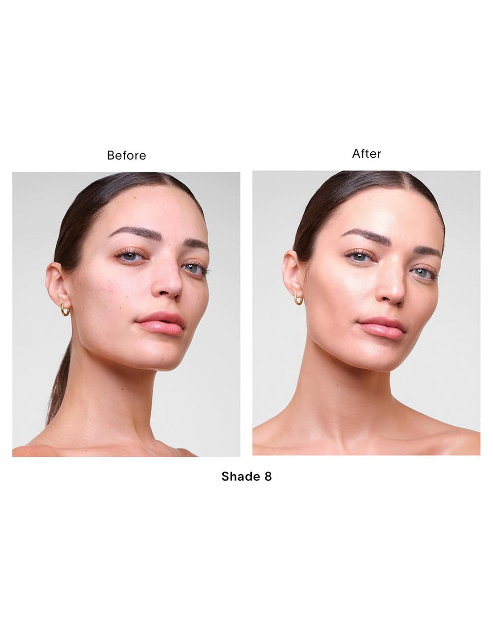 Hourglass Veil Hydrating Skin Tint swirl demonstrates dewy finish and skin-plump look.