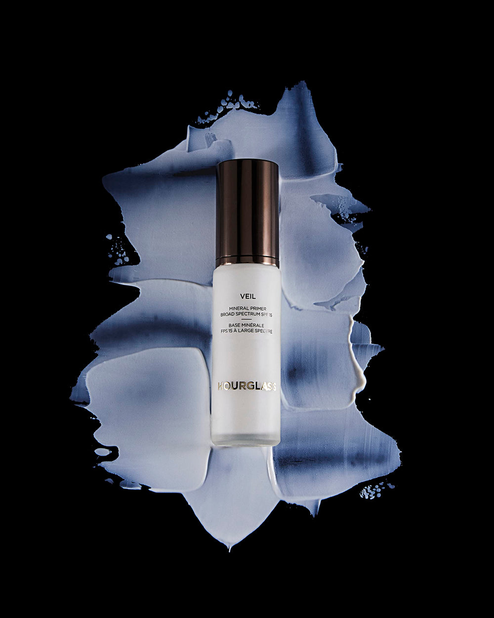 Hourglass Veil Mineral Primer SPF 15 close-up focusing on sun protection.