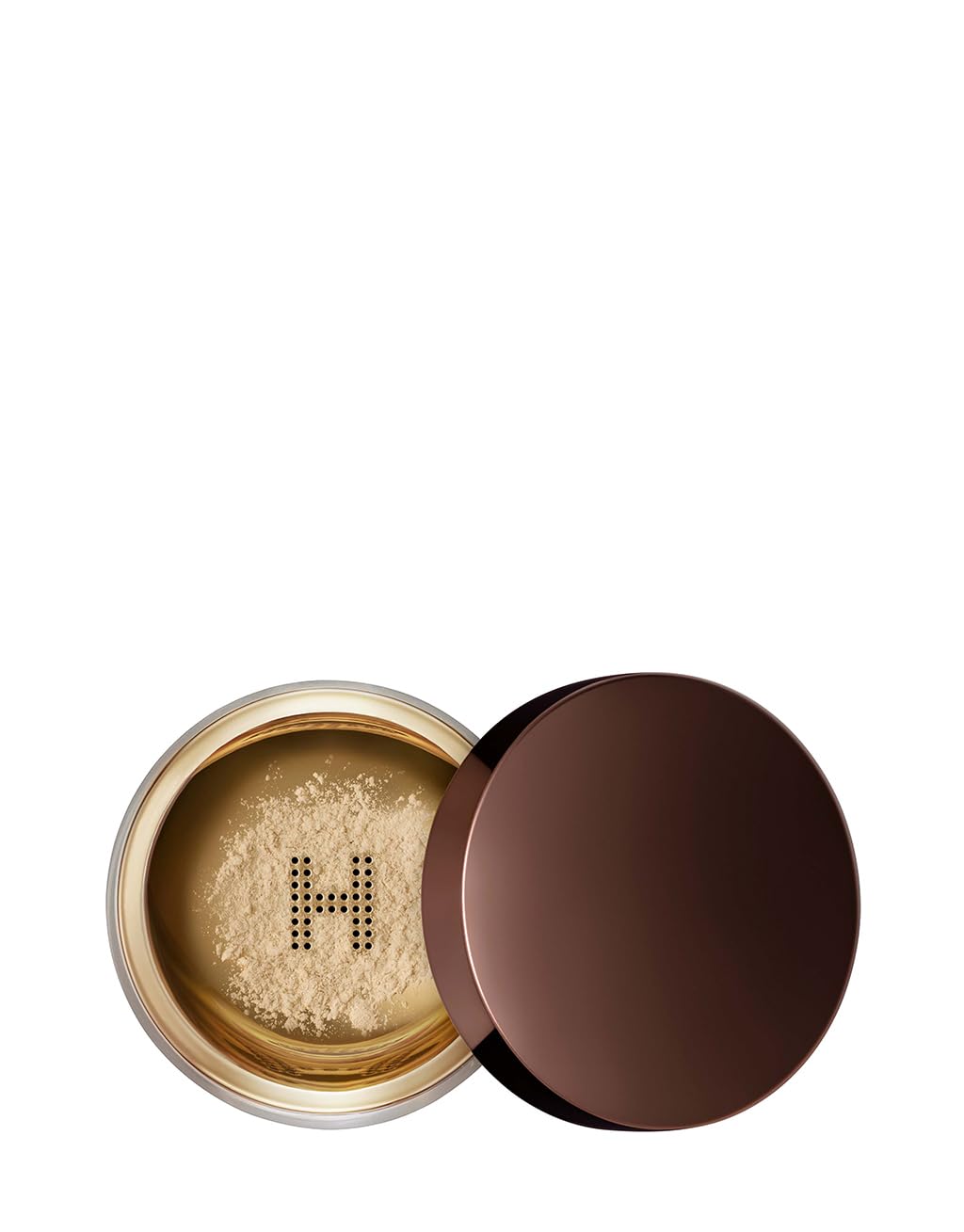 Hourglass Veil translucent setting powder sifter cap enables precise, mess-free use.