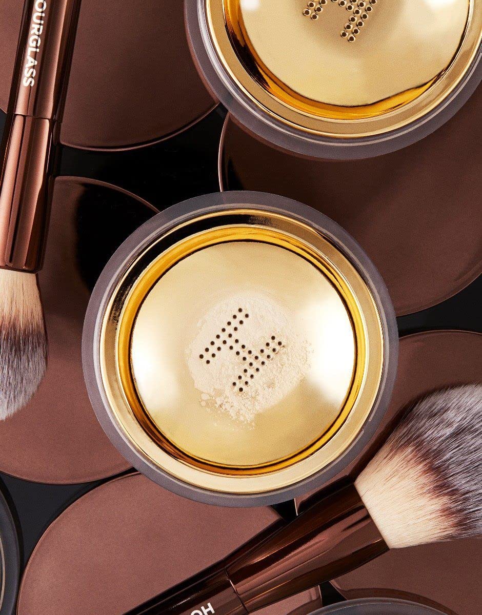 Hourglass Veil under-eye bake in action highlights crease prevention.