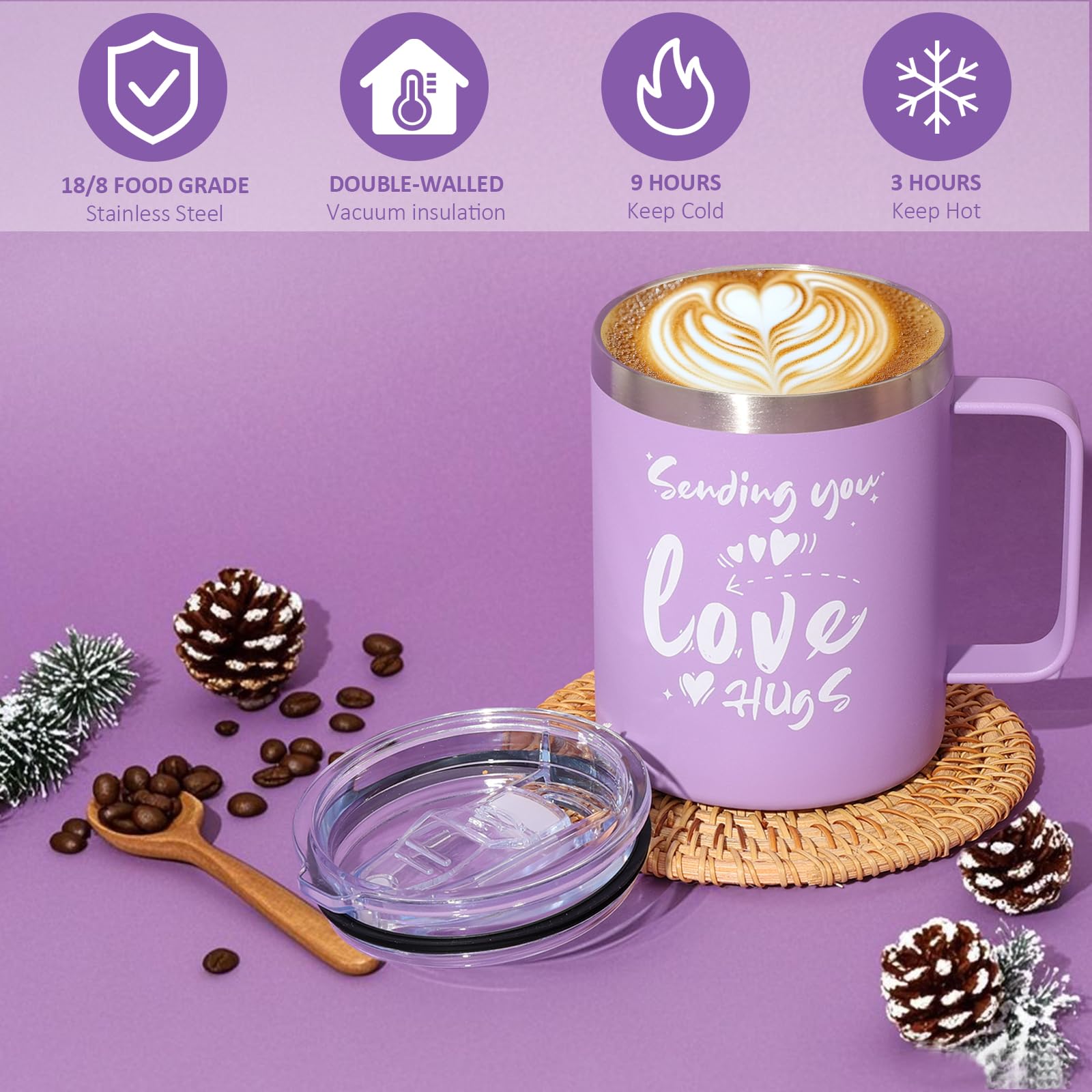 Housavvy insulated tumbler keeps drinks cold or hot, ideal for tea breaks