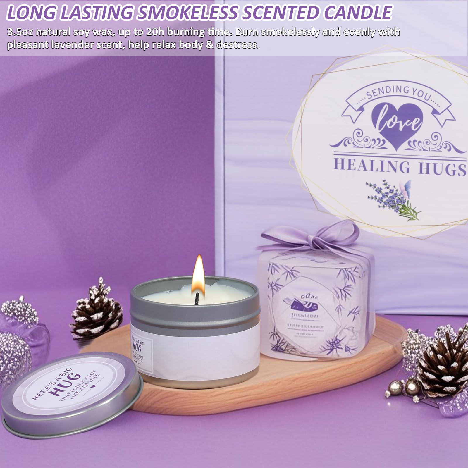 Housavvy lavender bath bomb offers soothing fragrance during a restorative bath