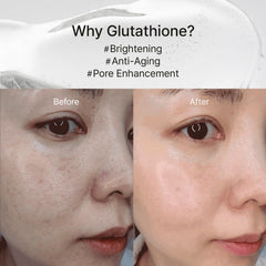 House of B Glow glutathione face-film-application shows contour-friendly coverage for even contact.