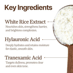 House of Dohwa Rice Bran Powder Wash foaming action during rinse demonstrates gentle cleansing