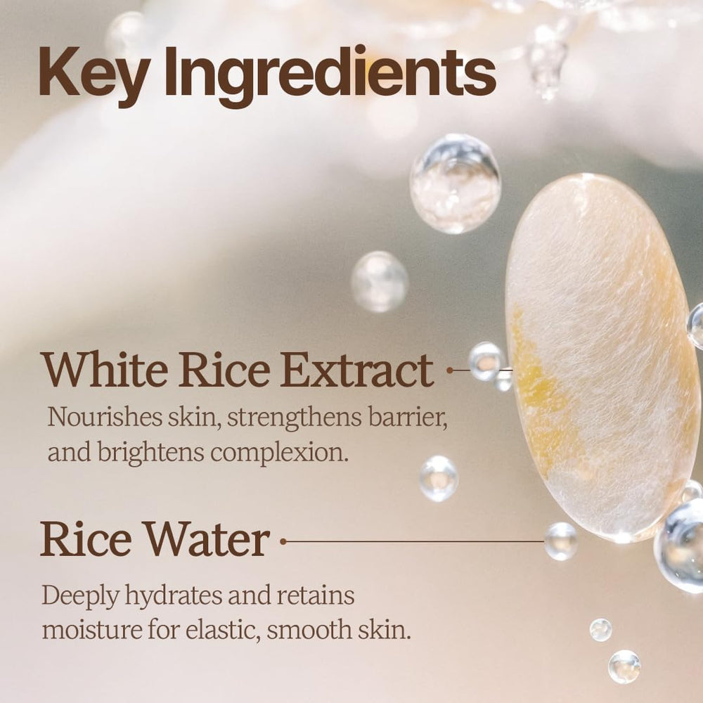 House of Dohwa Rice Mask application demonstration showing easy spread on skin.