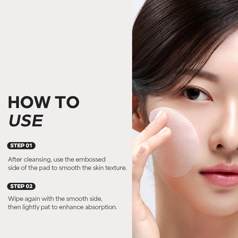 House of Hur Clearing Skin Pad application on skin demonstrates easy nightly ritual