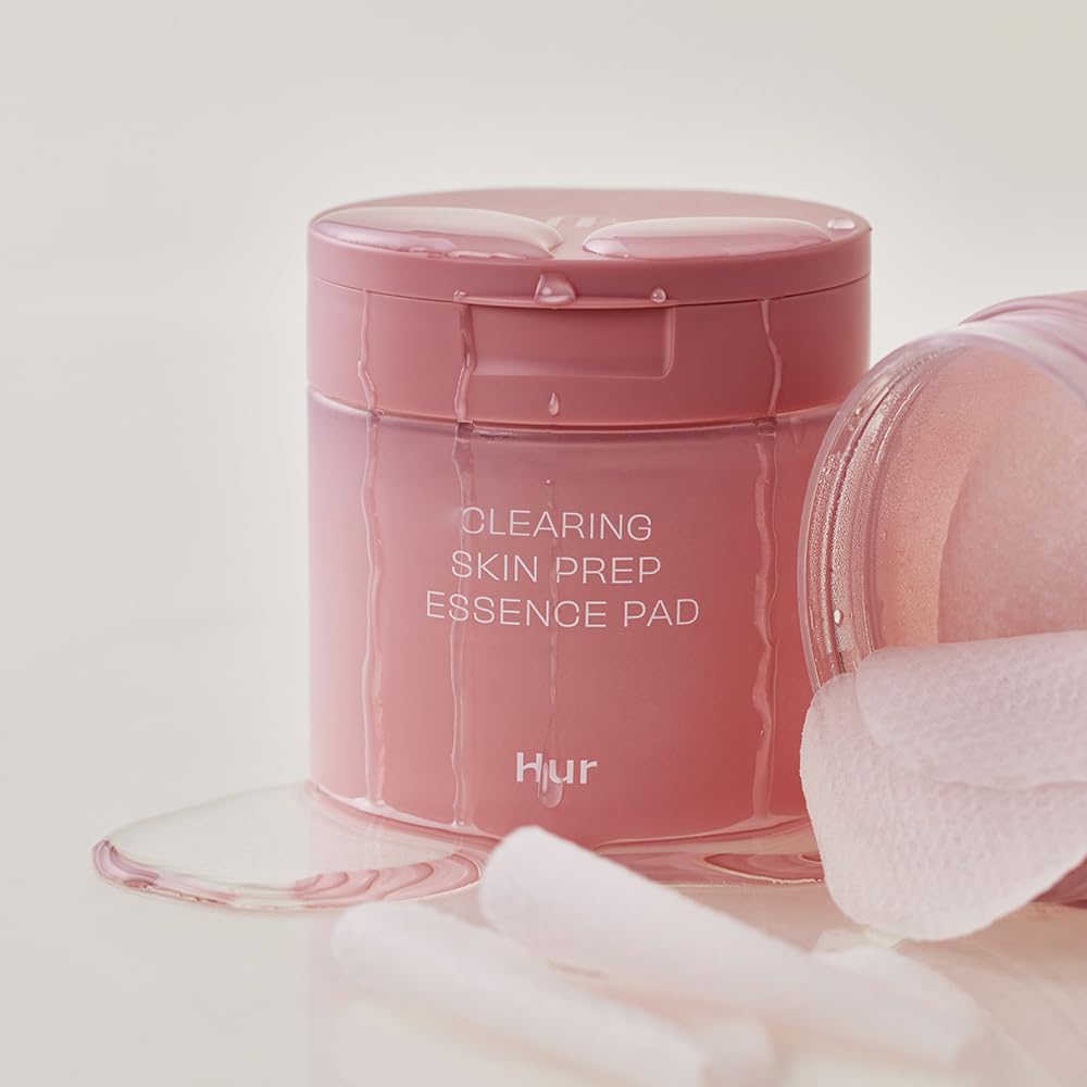 House of Hur Clearing Skin Pad bottle spout highlights gentle exfoliation for smoother skin
