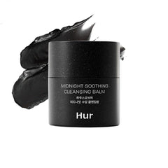 House of Hur Midnight Cleansing Balm jar close-up shows creamy texture for soothing nighttime skincare.