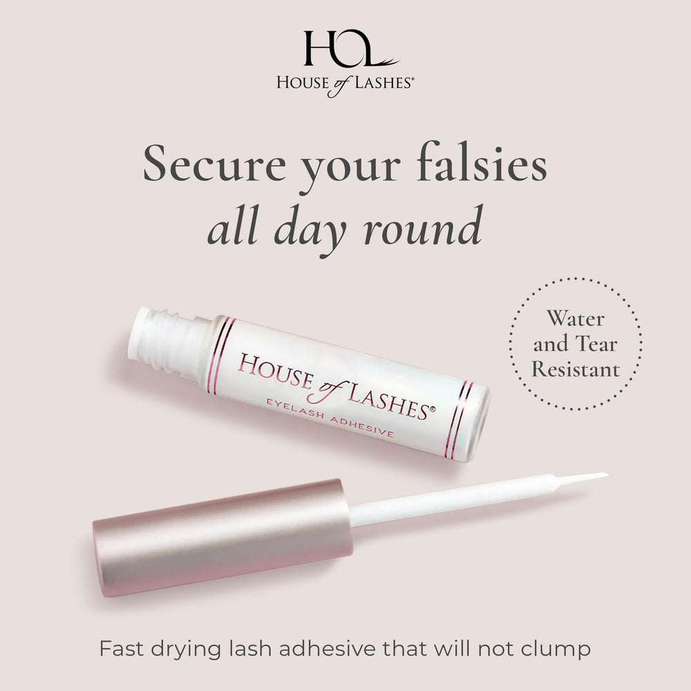 House of Lashes eyelash glue drying clear for natural-looking finish on strip lashes
