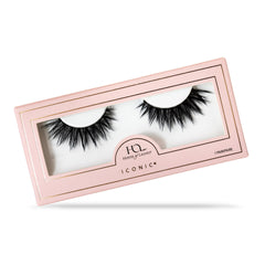 House of Lashes Iconic lashes with flared-3d-fibers for dramatic volume.