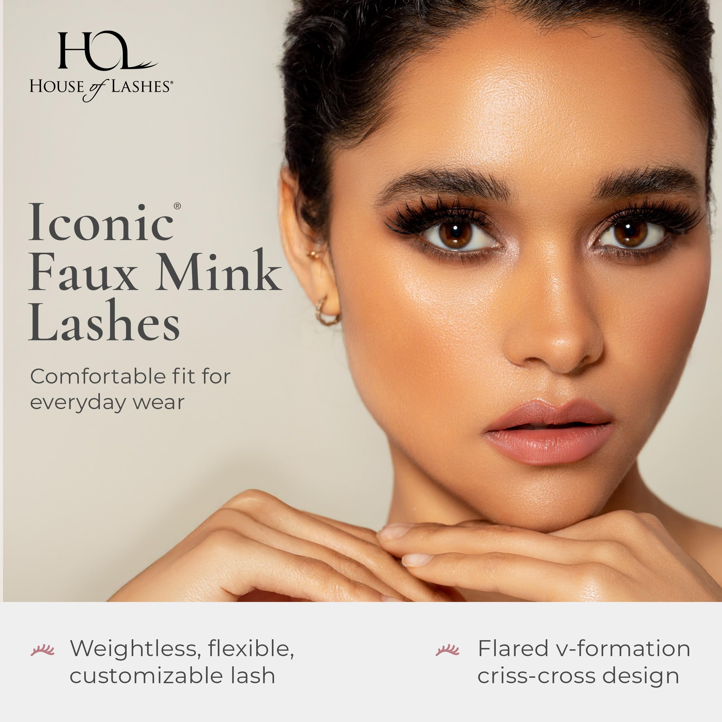 House of Lashes Iconic lashes with lightweight-band for easy application and all-day wear.