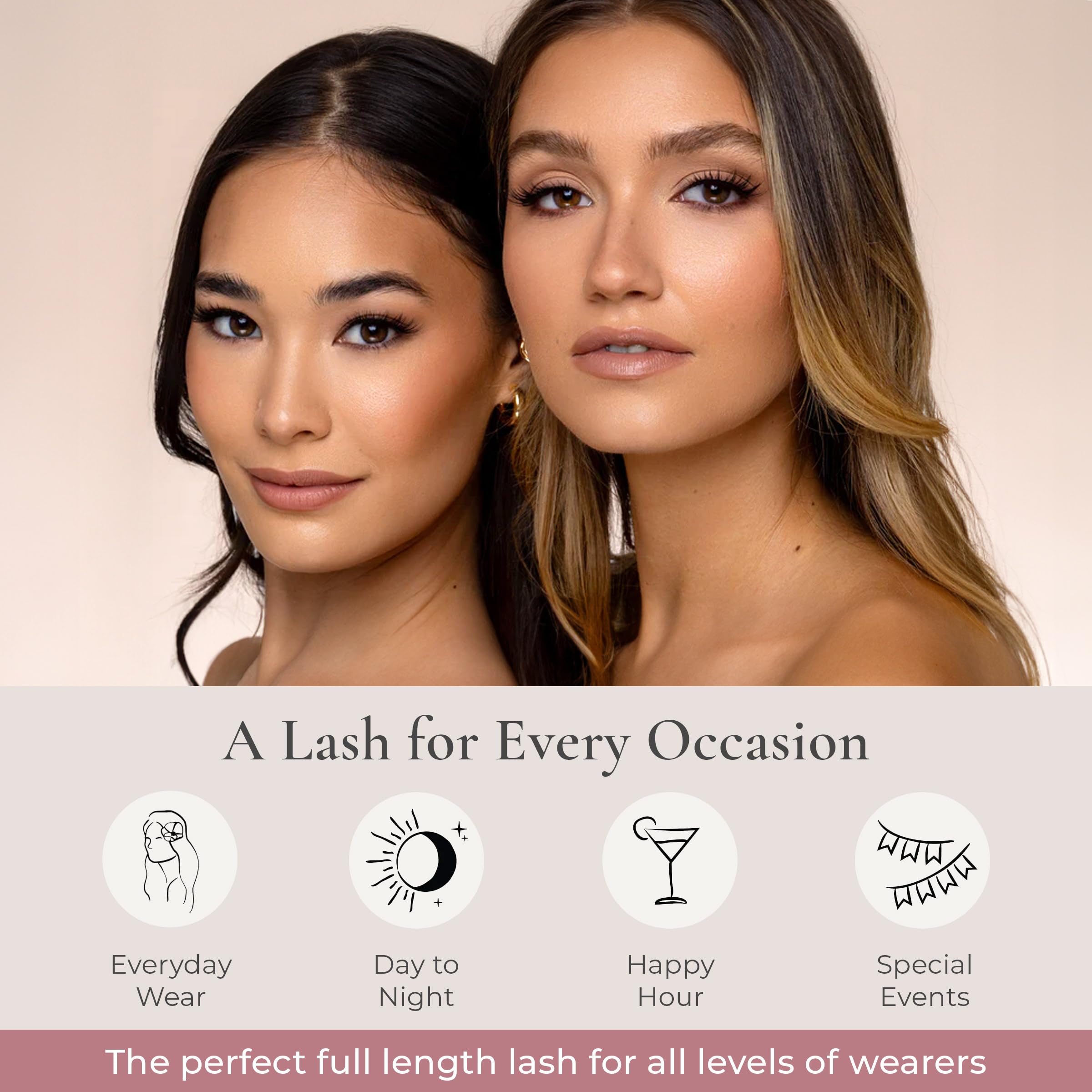 House of Lashes Iconic lashes deliver dramatic lift and elongation for all eye shapes.
