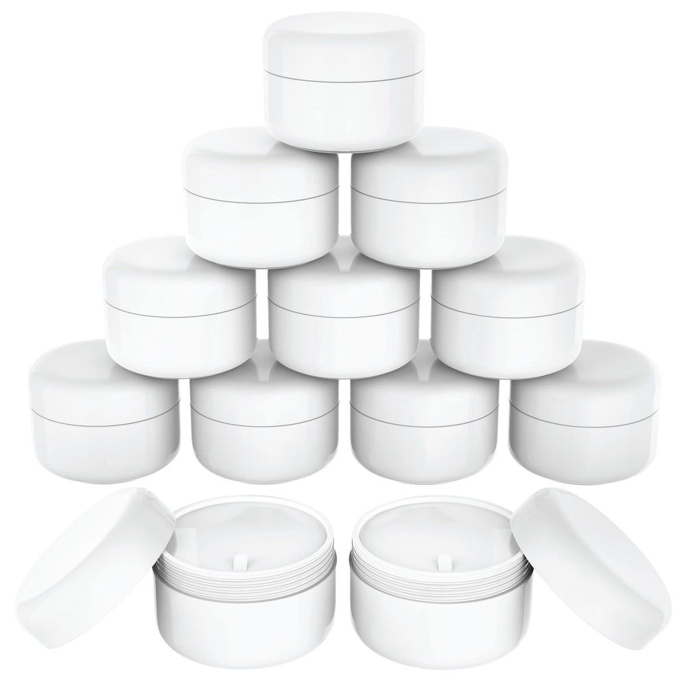 Houseables 4oz lotion jar front view with airtight lid for travel storage.
