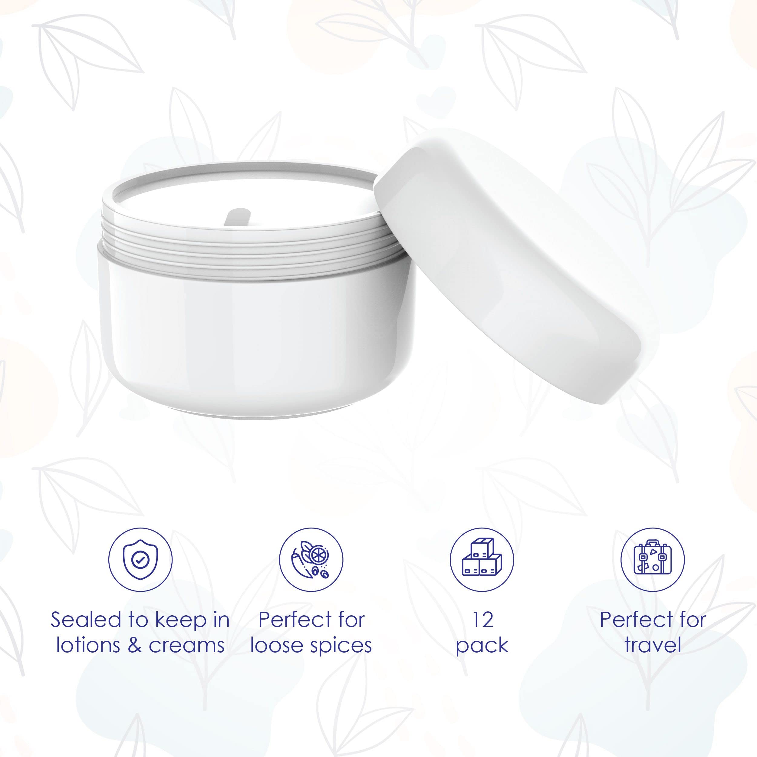 Houseables white polypropylene lotion jar highlights durable material.