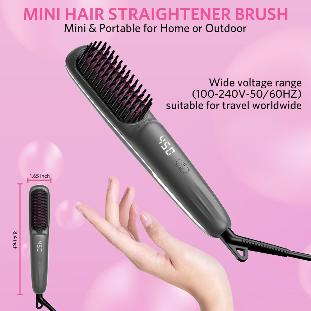 Househerb anti-scalding teeth design protects scalp during styling.