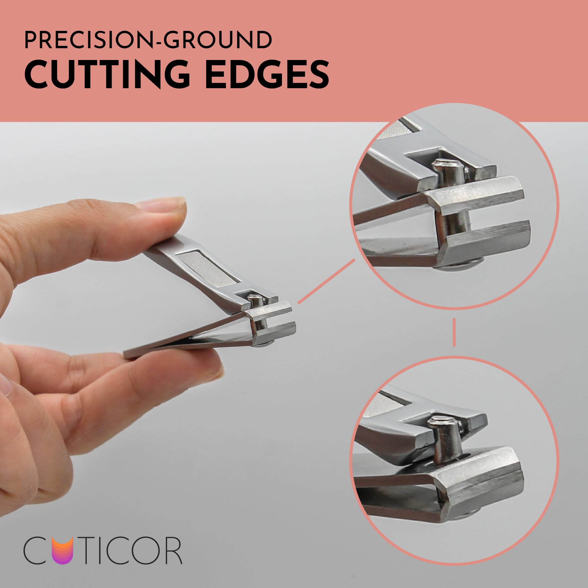 Houseify CUTICOR nail clipper set handles thick nails
