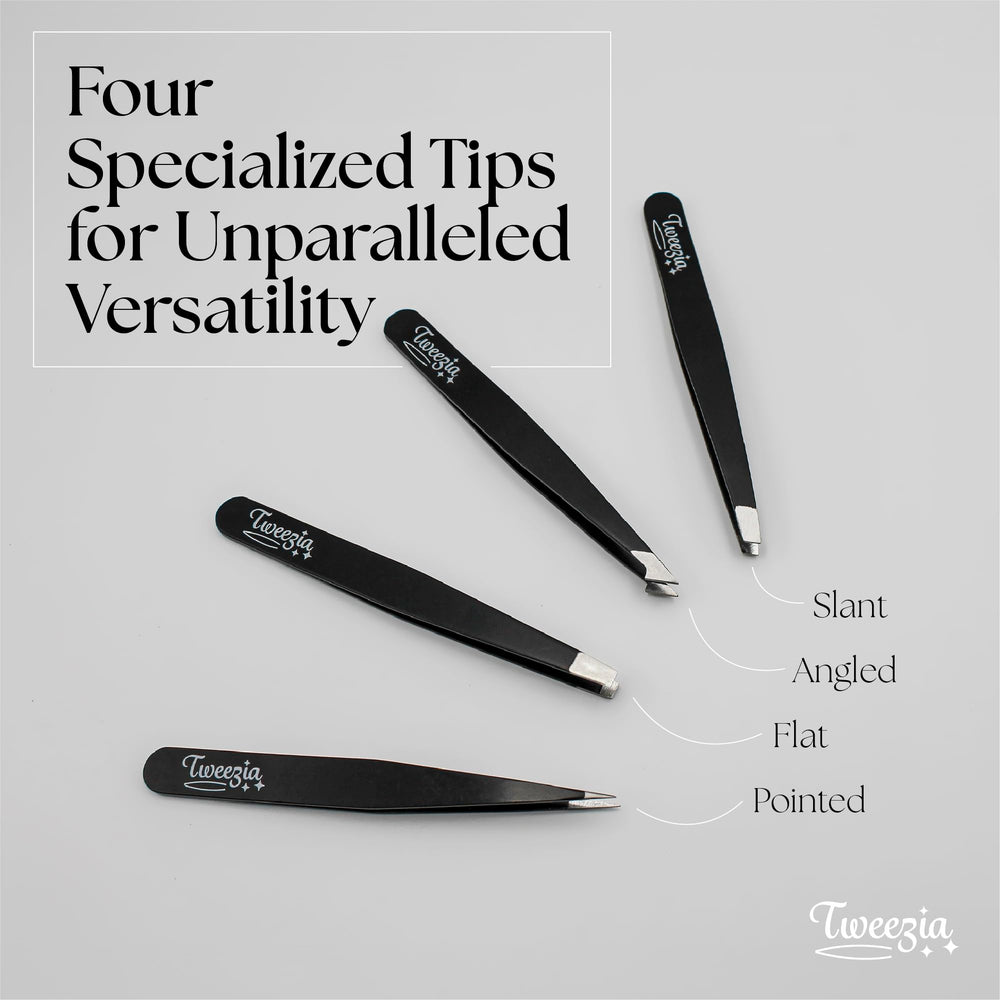 Houseify TWEEZIA pointed tweezer precision tip ideal for ingrown hair and splinter tasks.
