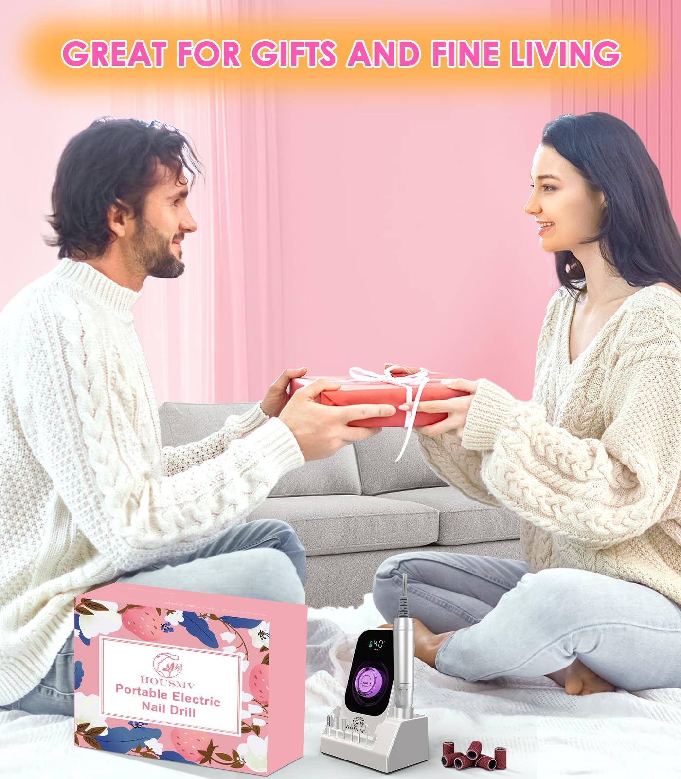 HOUSMV gift box image highlights presentable packaging for family and friends