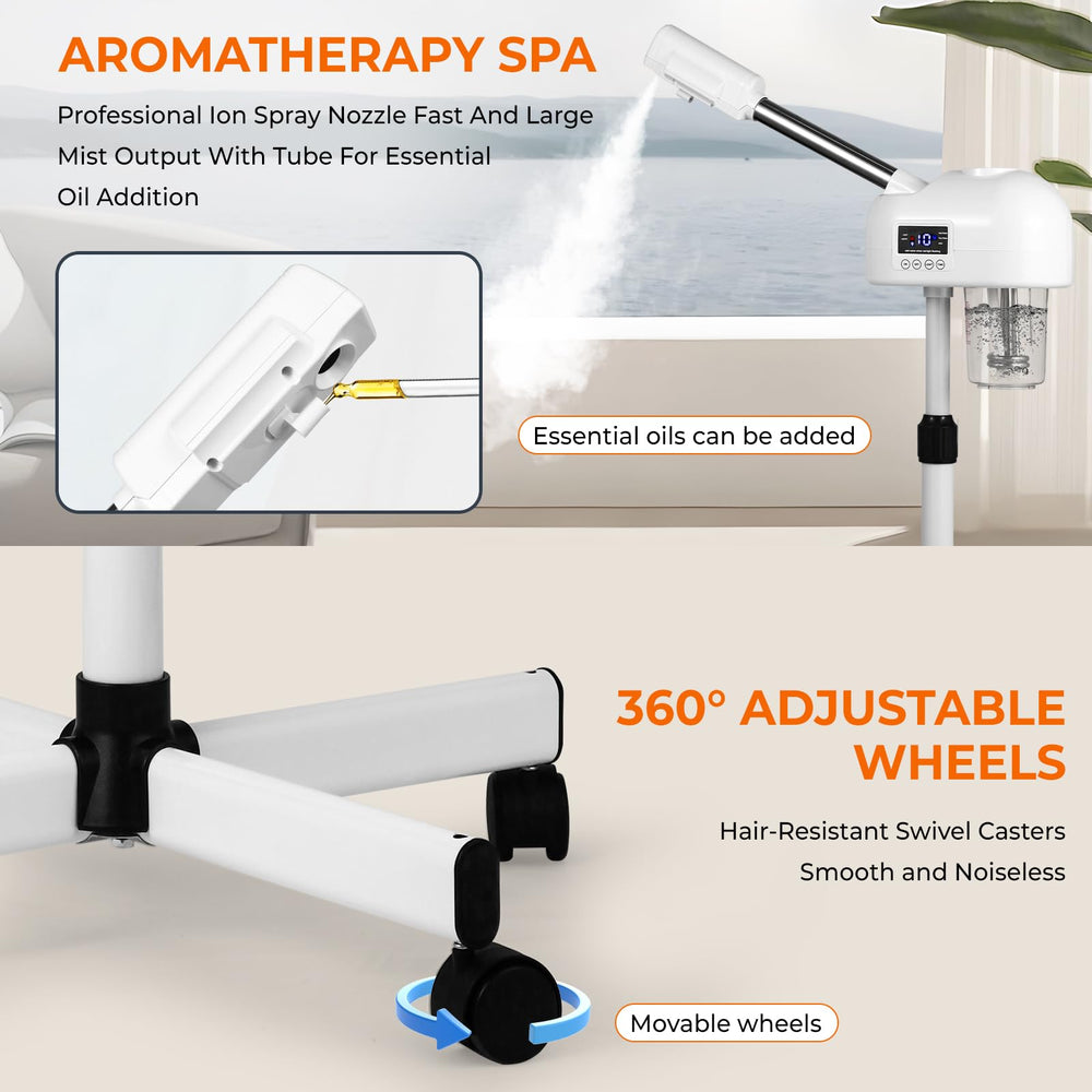 Hovinke steam uses 600 ml beaker for longer, uninterrupted deep cleansing sessions.