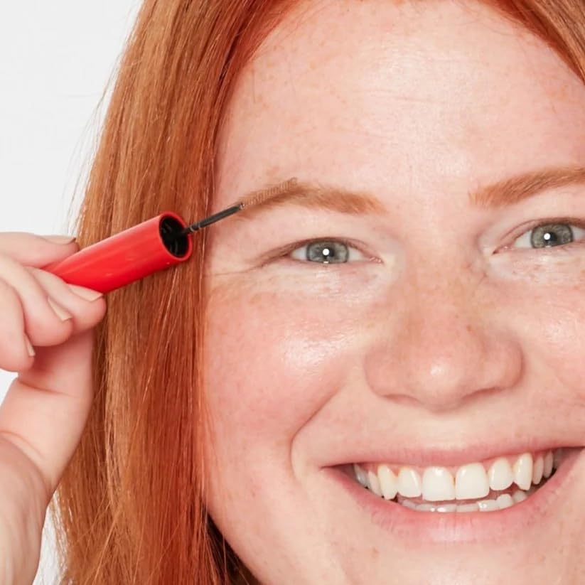 How to Be A Redhead easy-application brow tint demonstrates stroke-on tint.