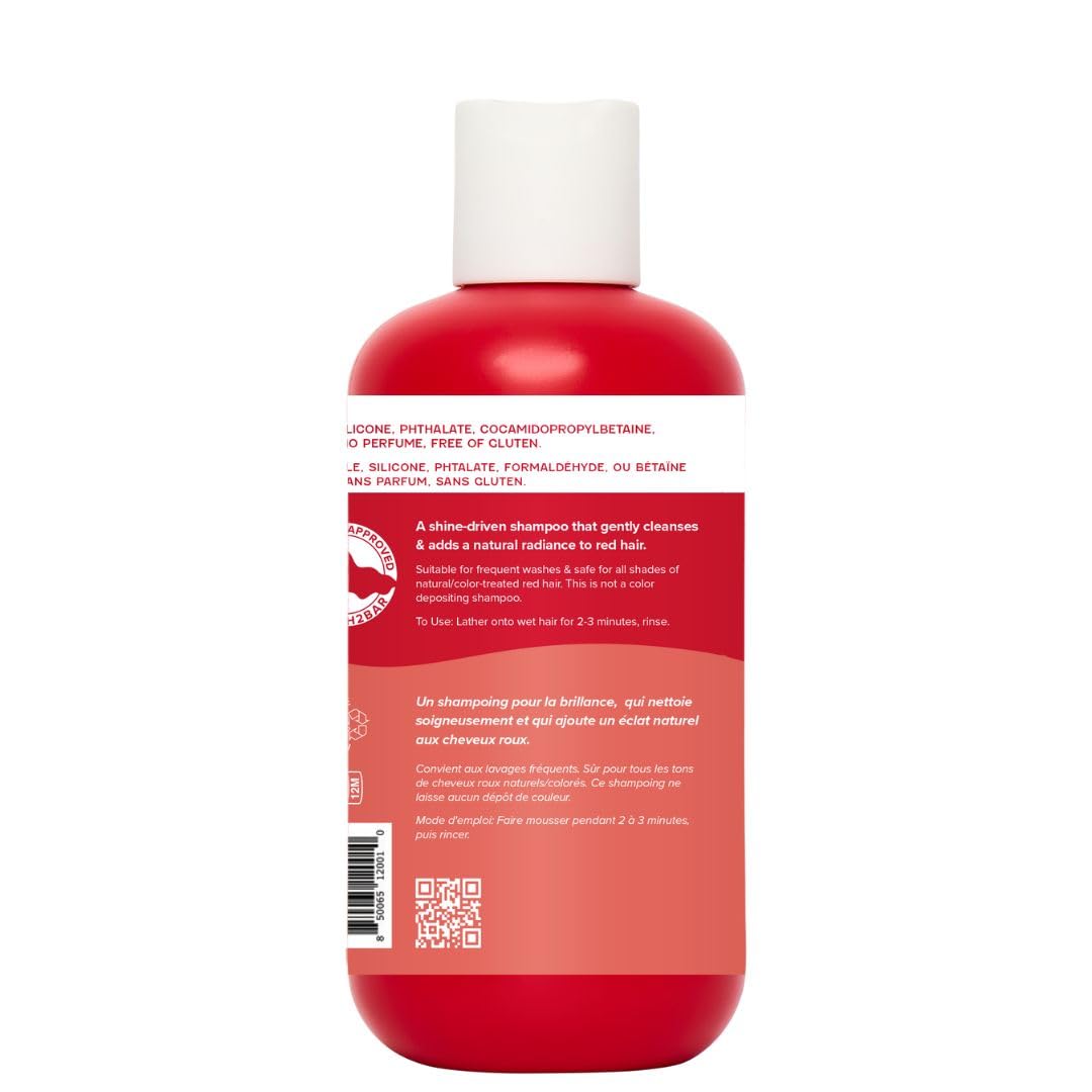 How to Be A Redhead application scene shows massaging into hair for smooth texture