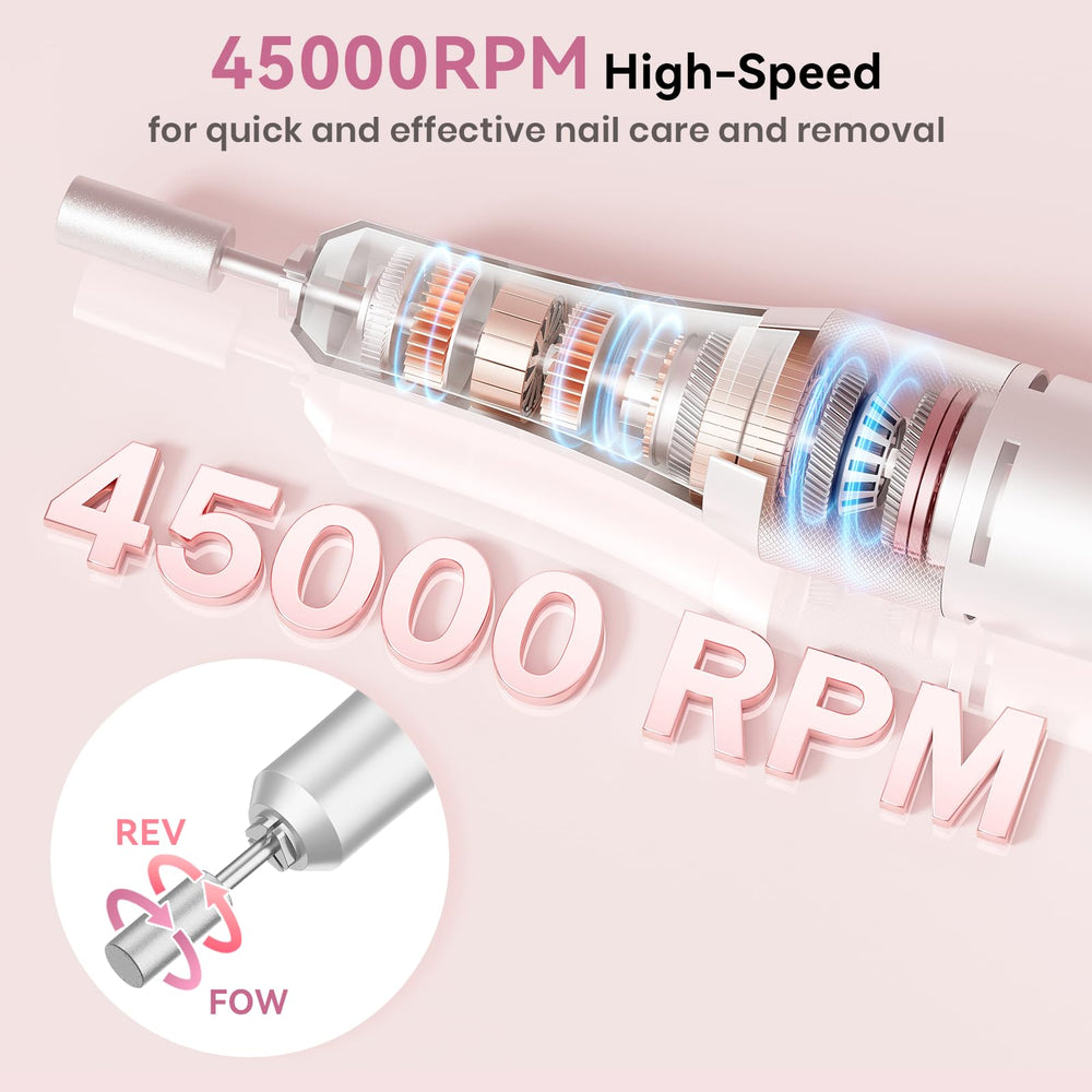 Hoxida portable nail drill kit on the go, compact travel-friendly design.