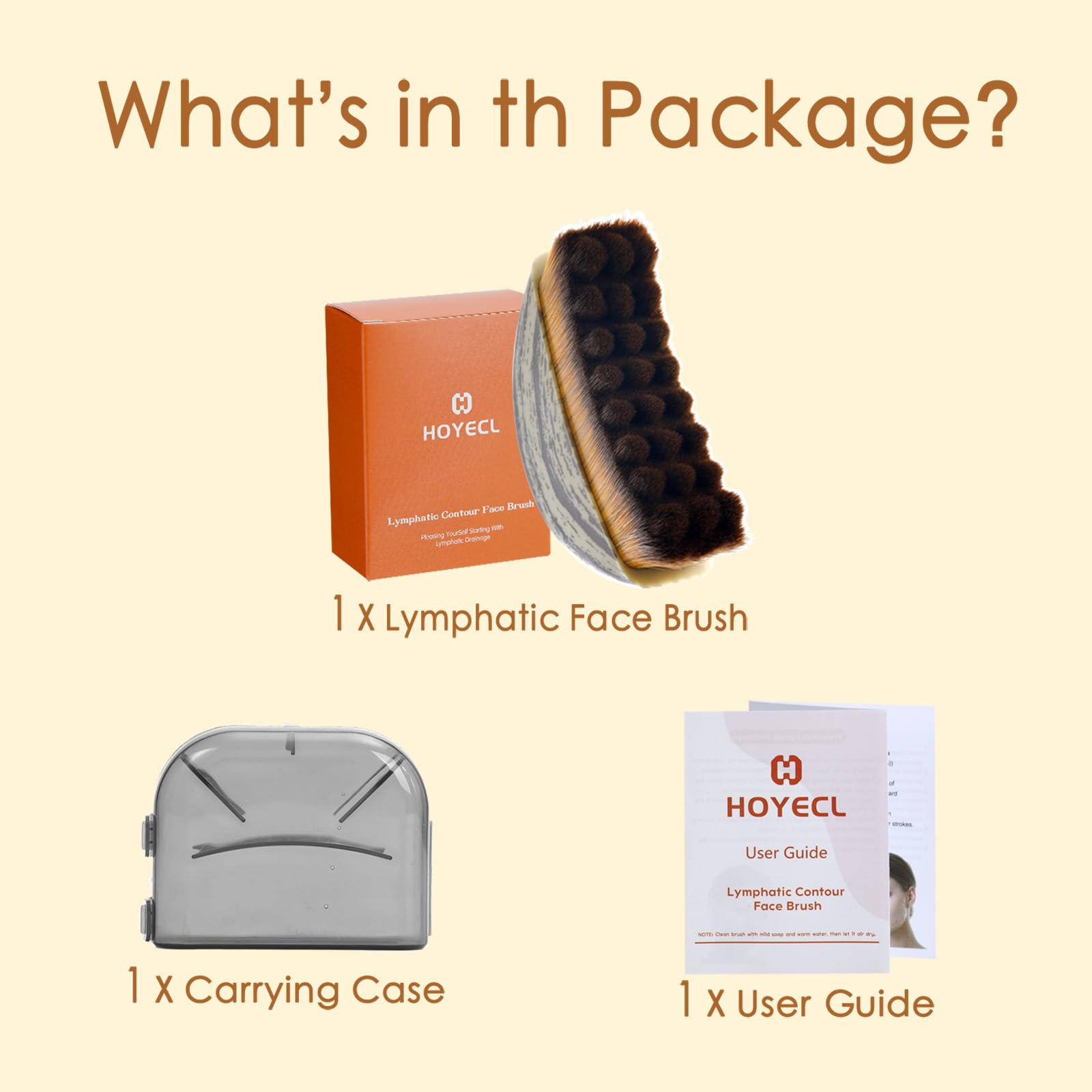 Hoyecl carrying case and manual for on the go lymphatic care