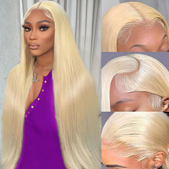 HPJIQ 32-inch 613 lace-front wig cap construction for secure, comfortable all-day wear.