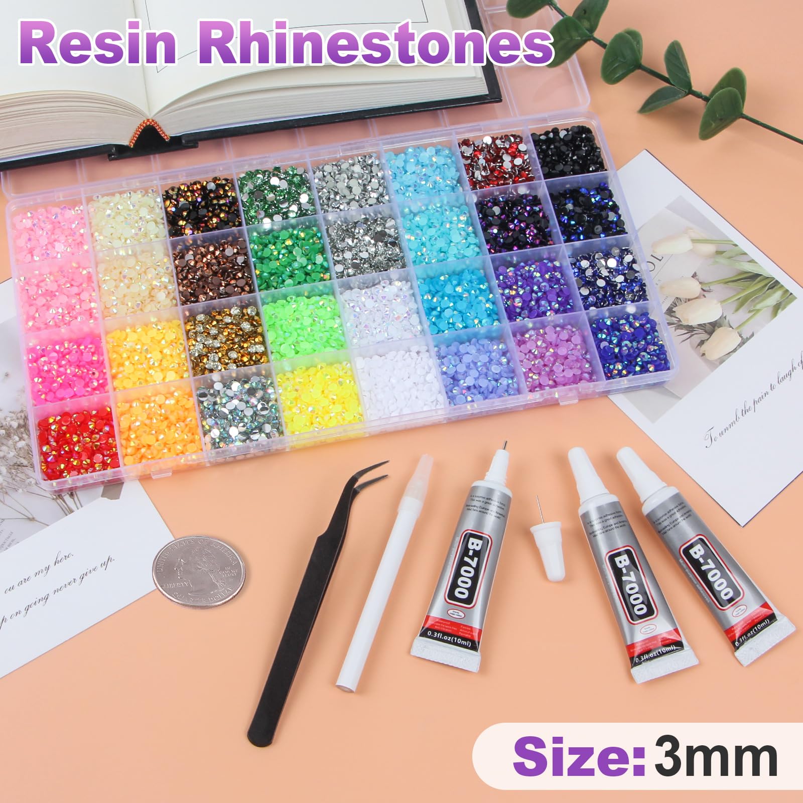 HRLbrc B7000 glue tubes for strong, clear-drying adhesive in craft projects