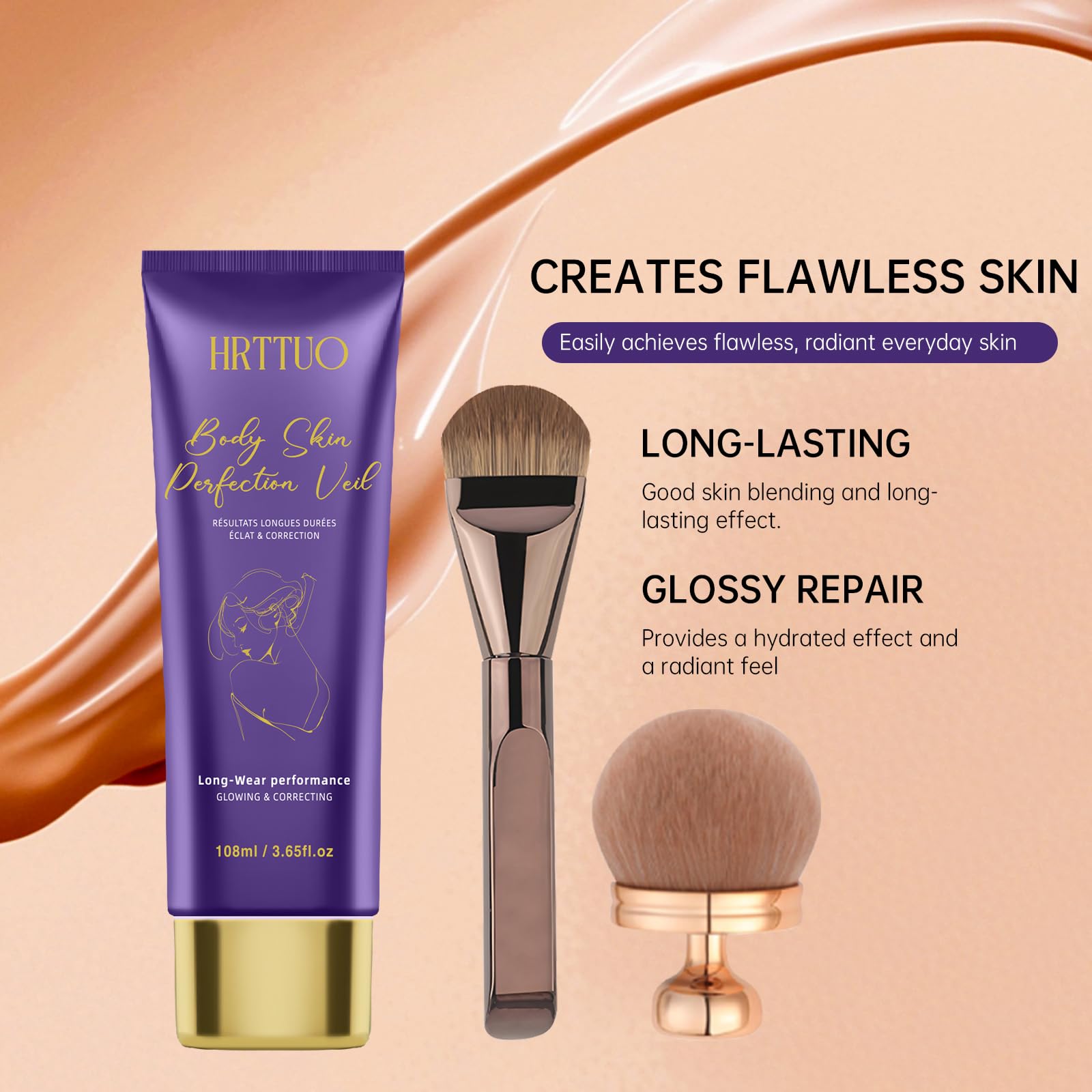HRTTUO leg-makeup varicose-veins swatch highlights even-toned legs
