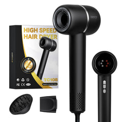 HRYCF Ionic Hair Dryer front view showing ergonomic grip for everyday styling