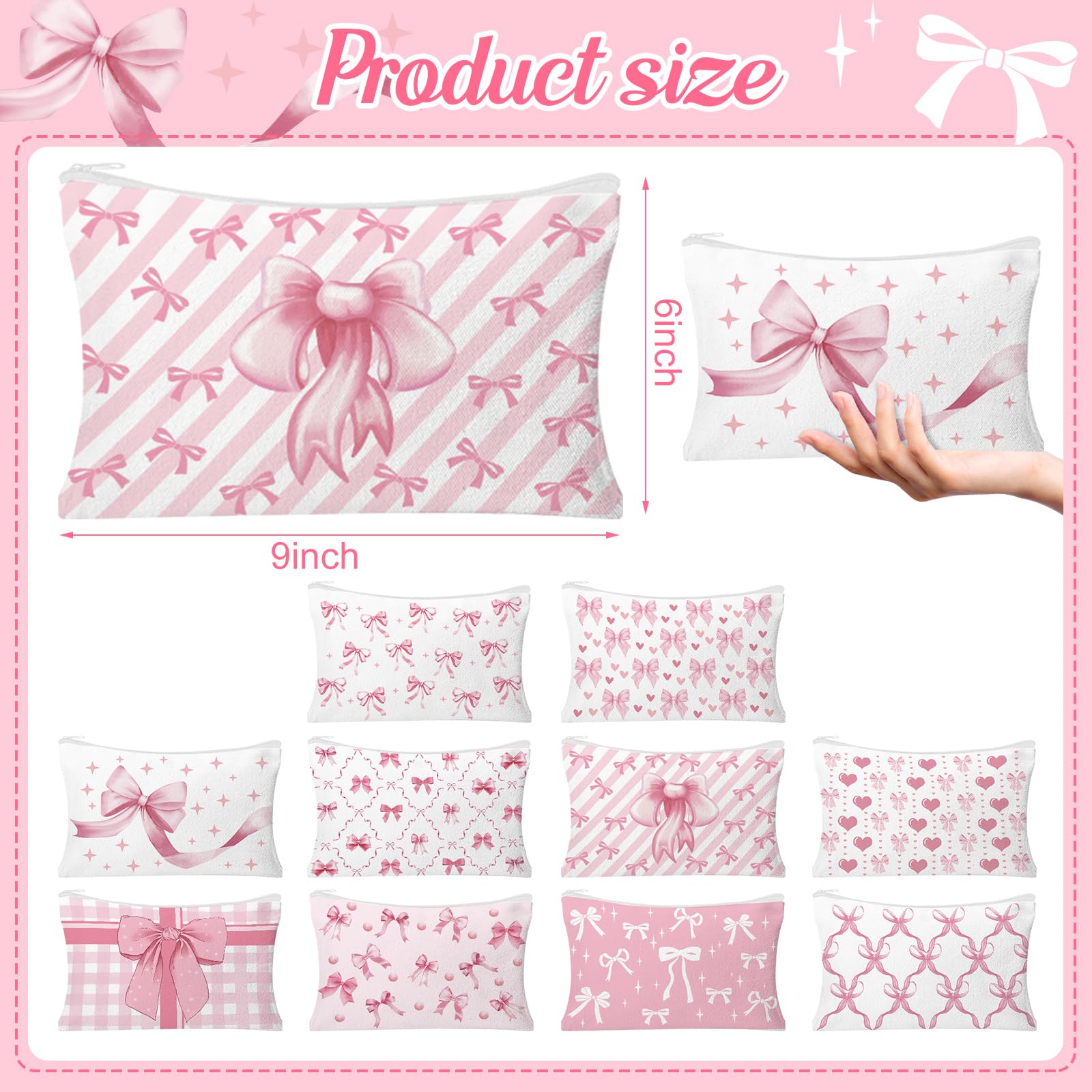 HSDSH pink bow canvas texture closeup shows durable fabric