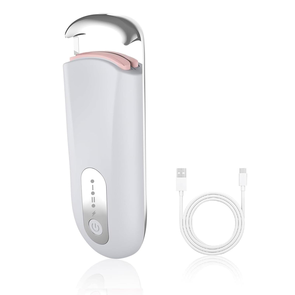 Hsenowi heated eyelash curler in action delivering natural-looking curl