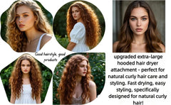 HSHHPZ large-adjustable blow-dryer cap fits a range of head sizes.